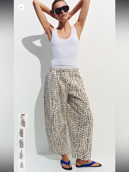 Zara Pants - NWT ZARA ZW COLLECTION POLKA DOT PAJAMA PANTS